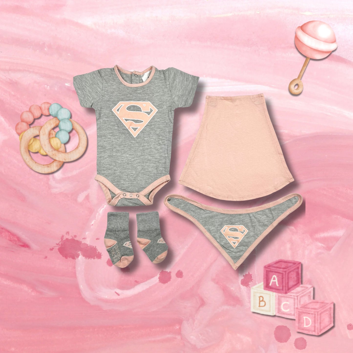 Conjunto Supergirl – Gris