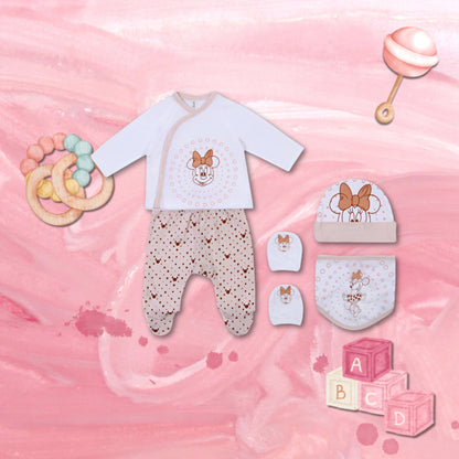 Pack 5 pièces de Minnie Mouse – Rose